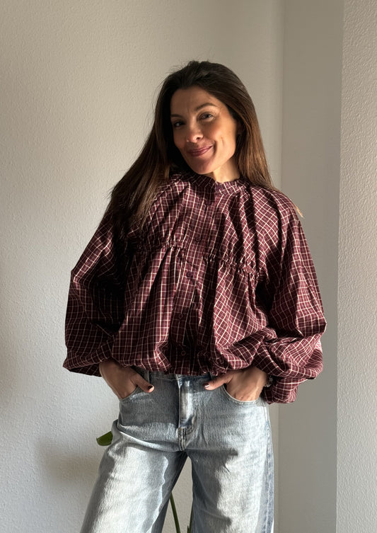 Camisa Bombacha Burdeos