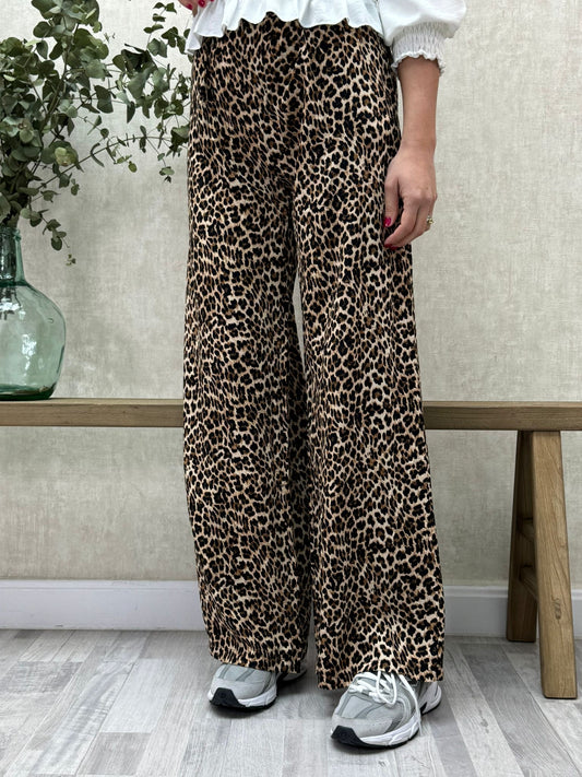 Pantalón Estampado Leopardo