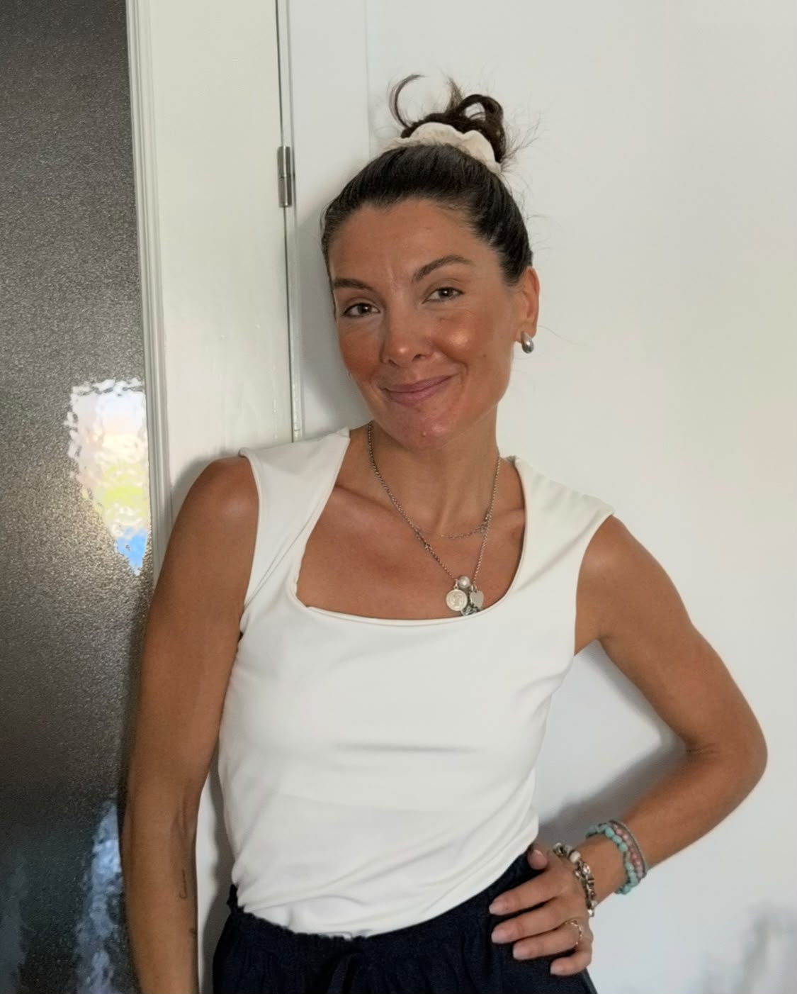 Top zara blanco