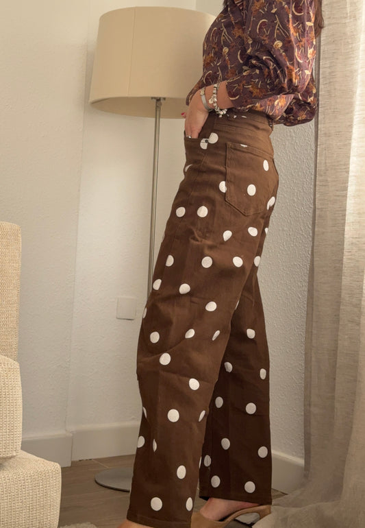 Vaquero Barrel lunares Chocolate