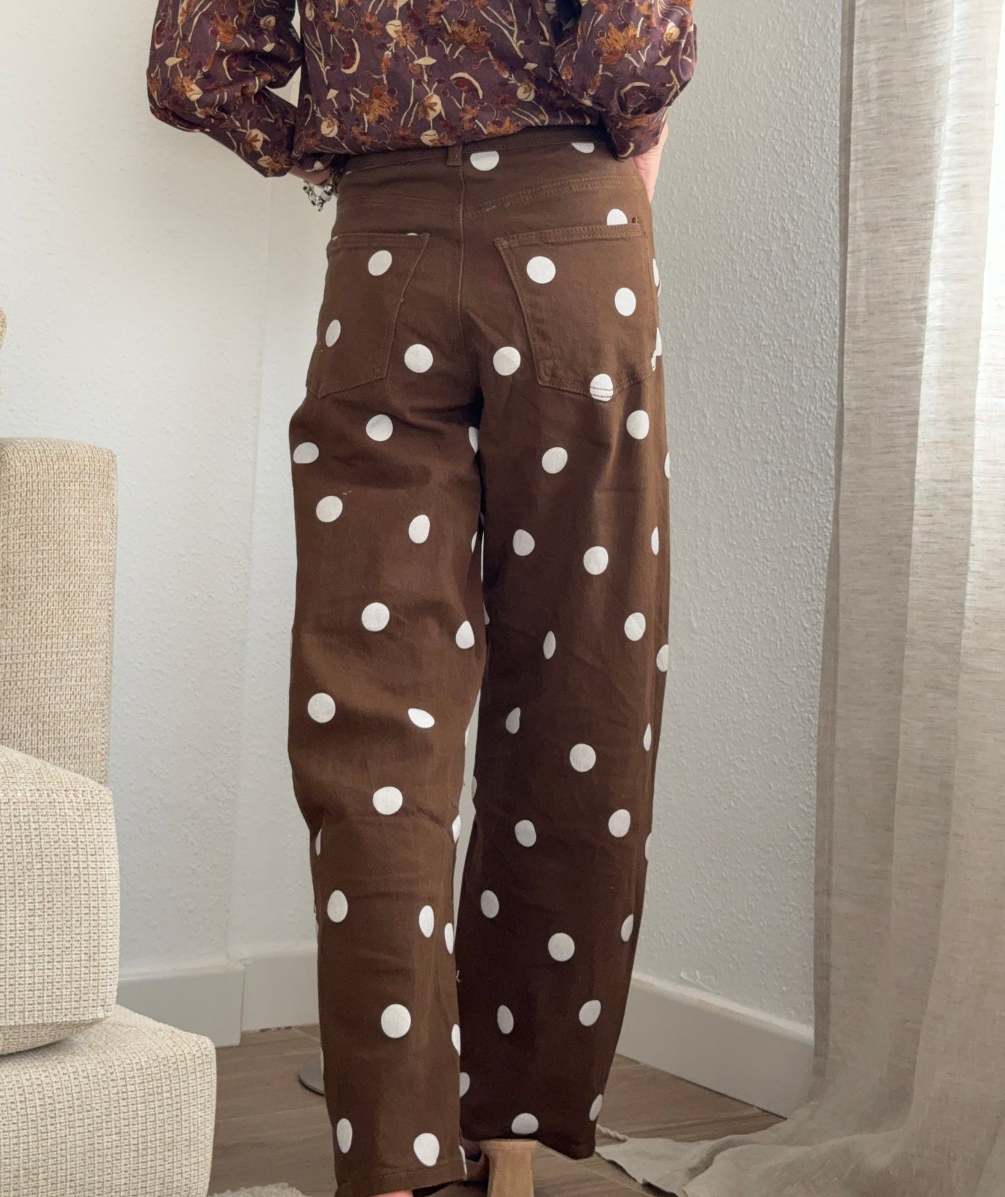 Vaquero Barrel lunares Chocolate