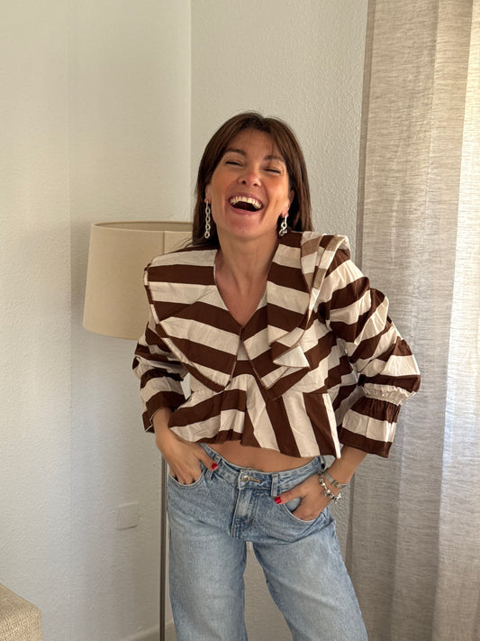 Camisa Santamaria Marrón