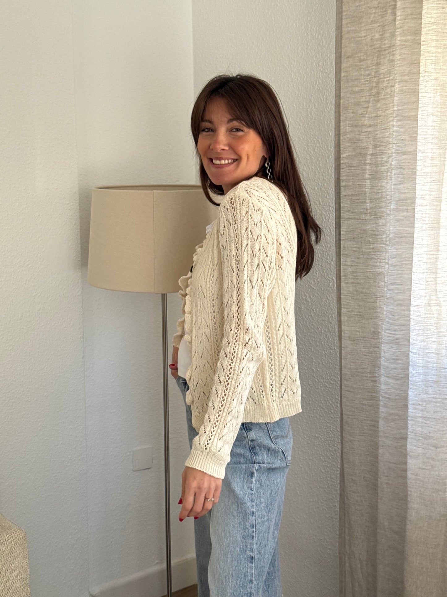 Chaqueta punto de hilo