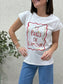 Camiseta Básica Blanca Paris