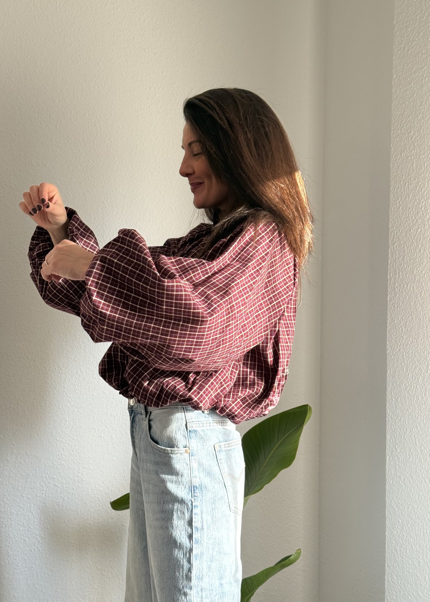 Camisa Bombacha Burdeos