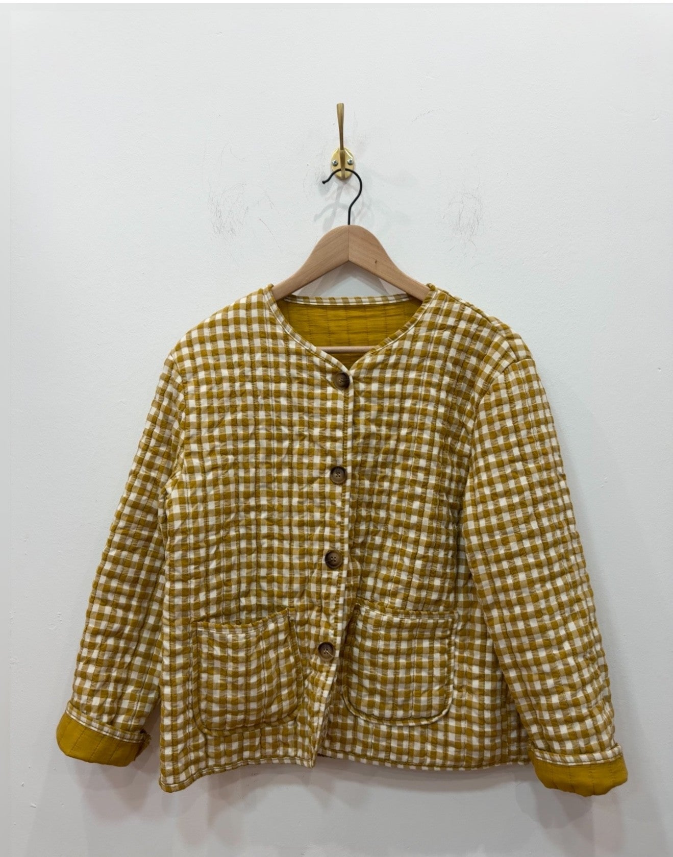 Chaqueta Acolchada Mostaza