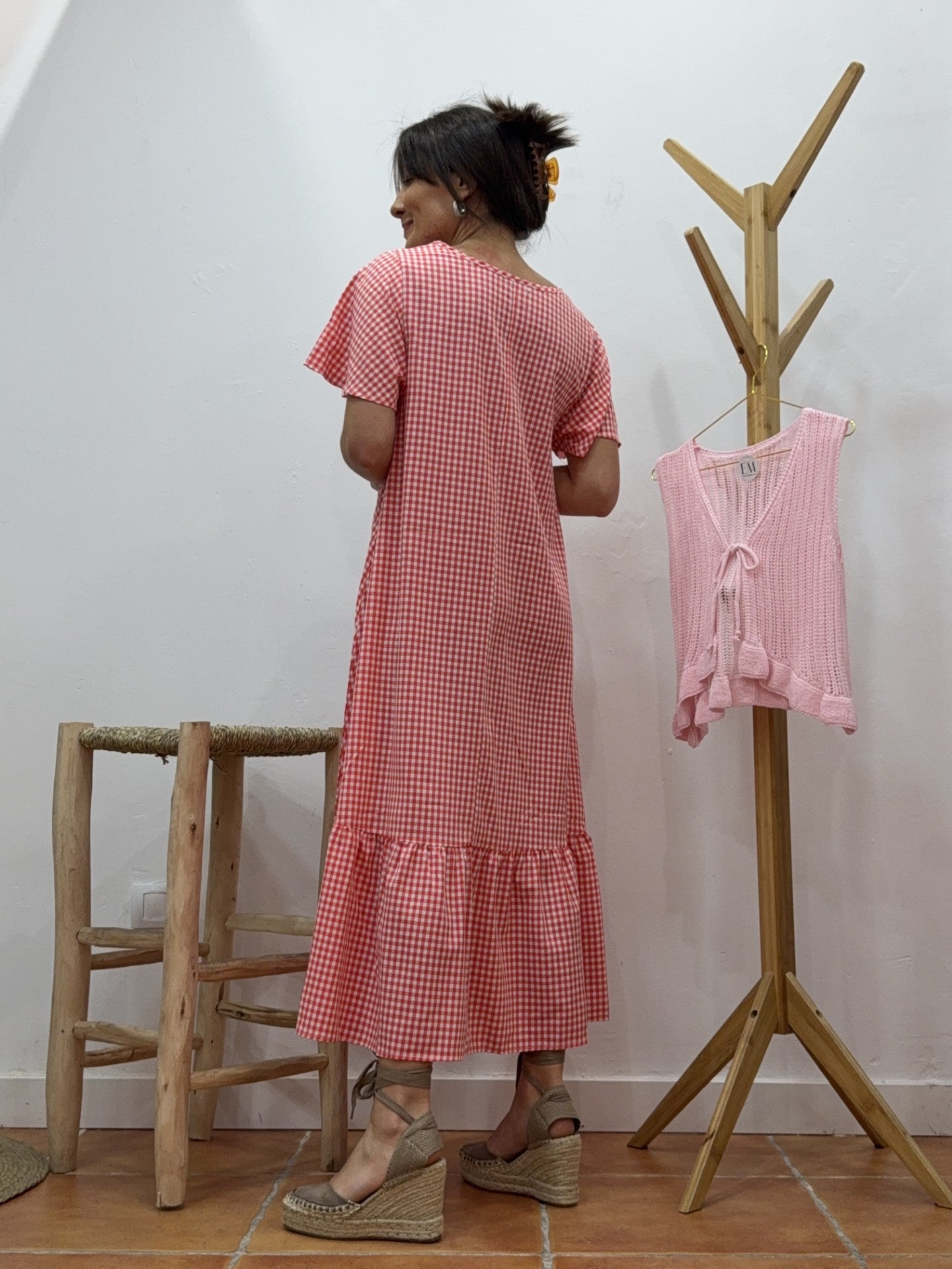 Vestido Vichy Rojo