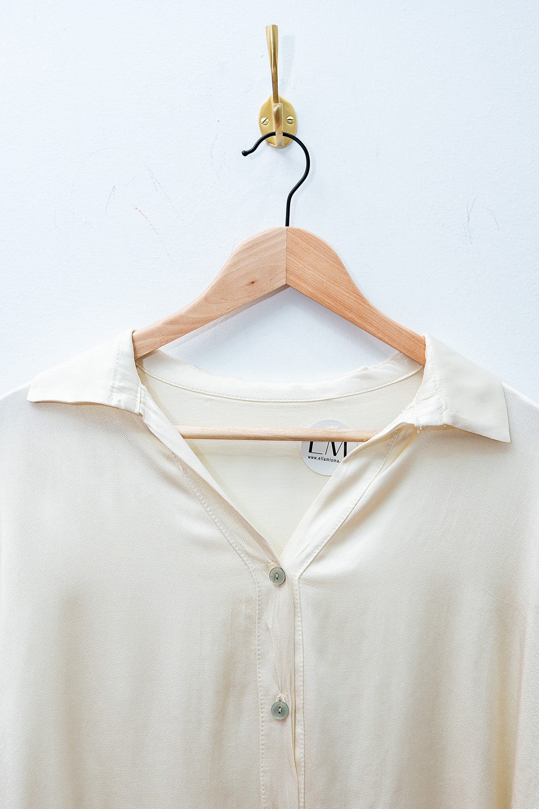 Camisa satinada Champane