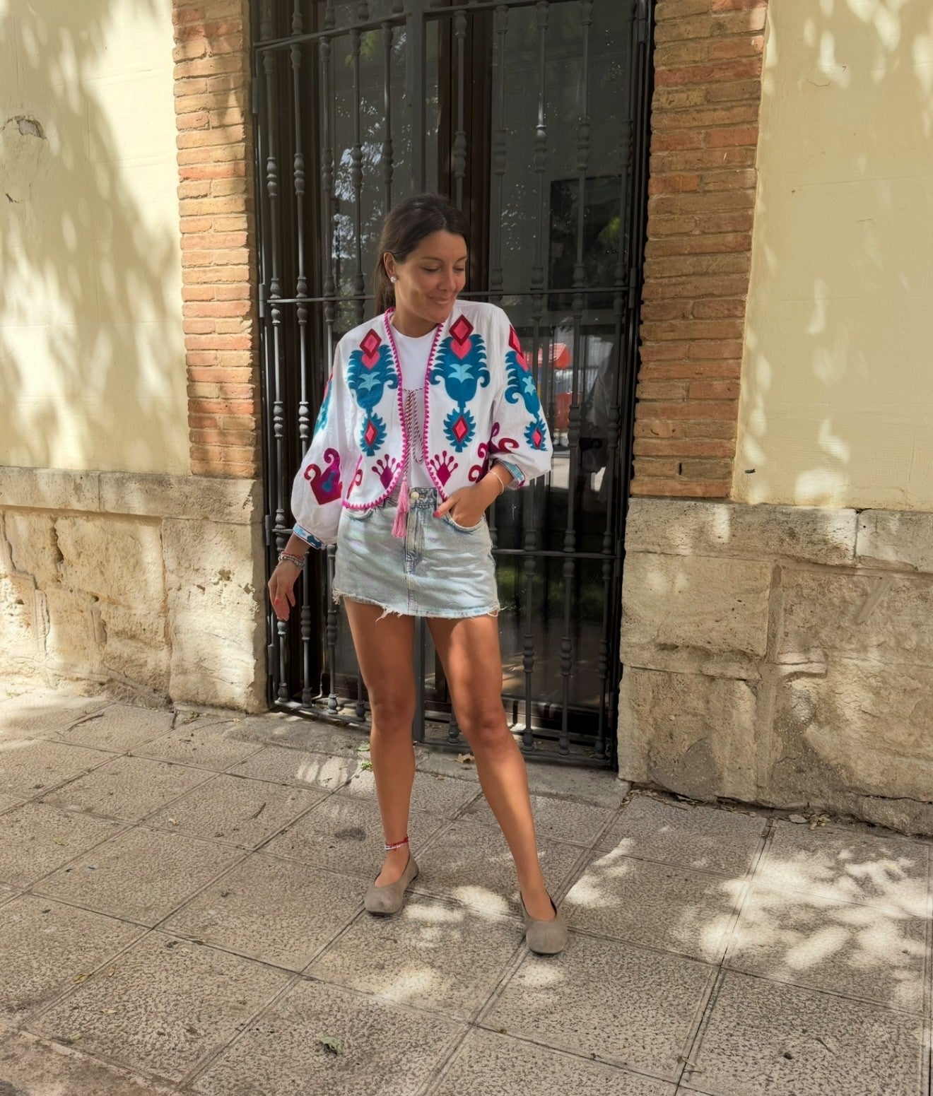 Chaqueta Bordada