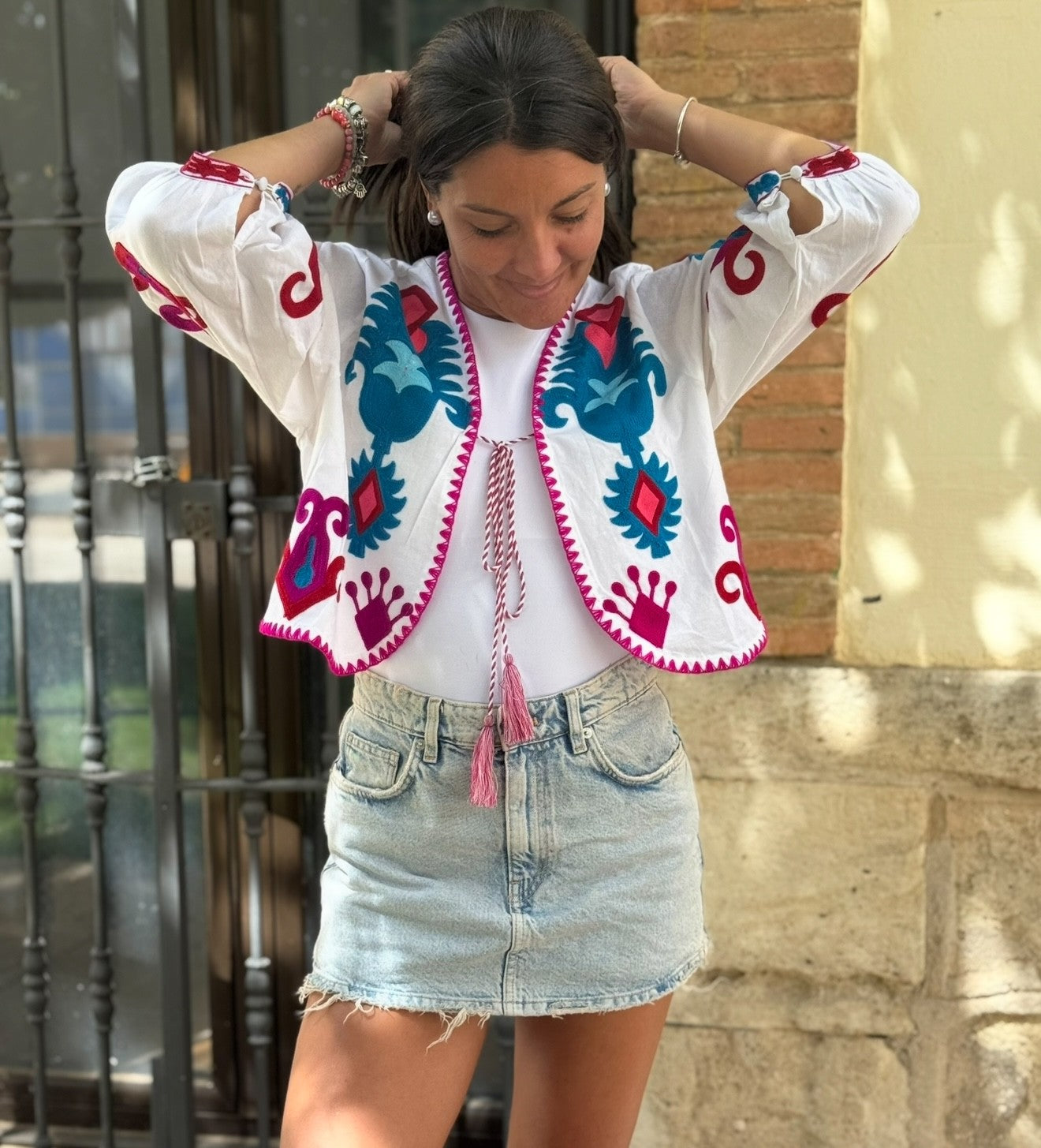 Chaqueta Bordada