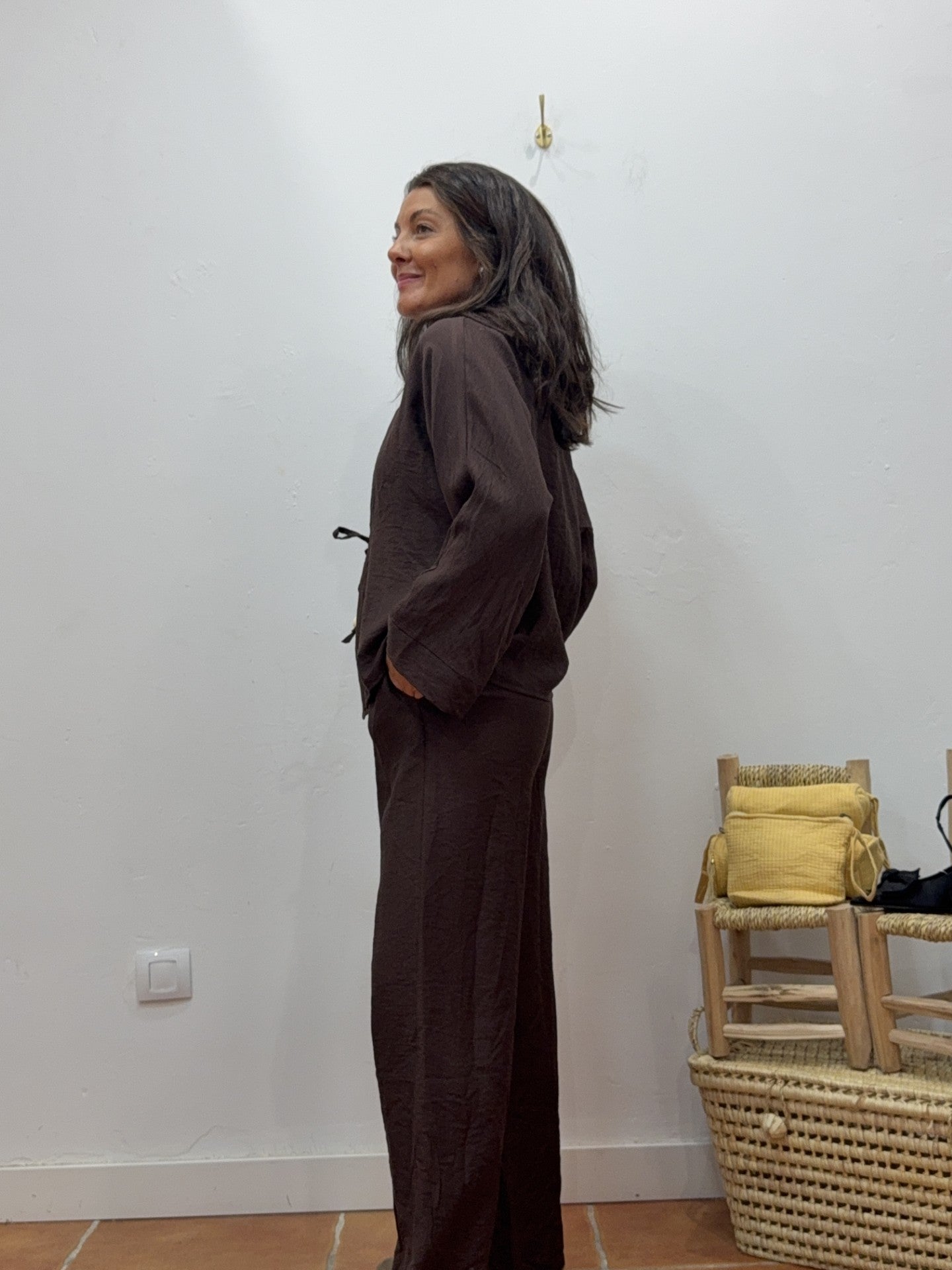 Conjunto Chocolate Kimono