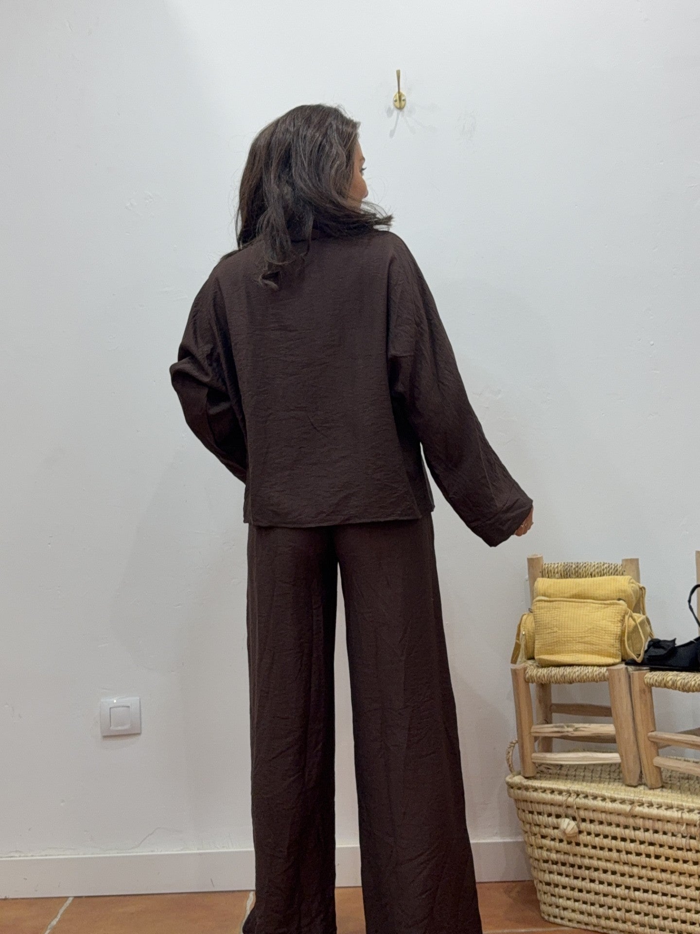 Conjunto Chocolate Kimono