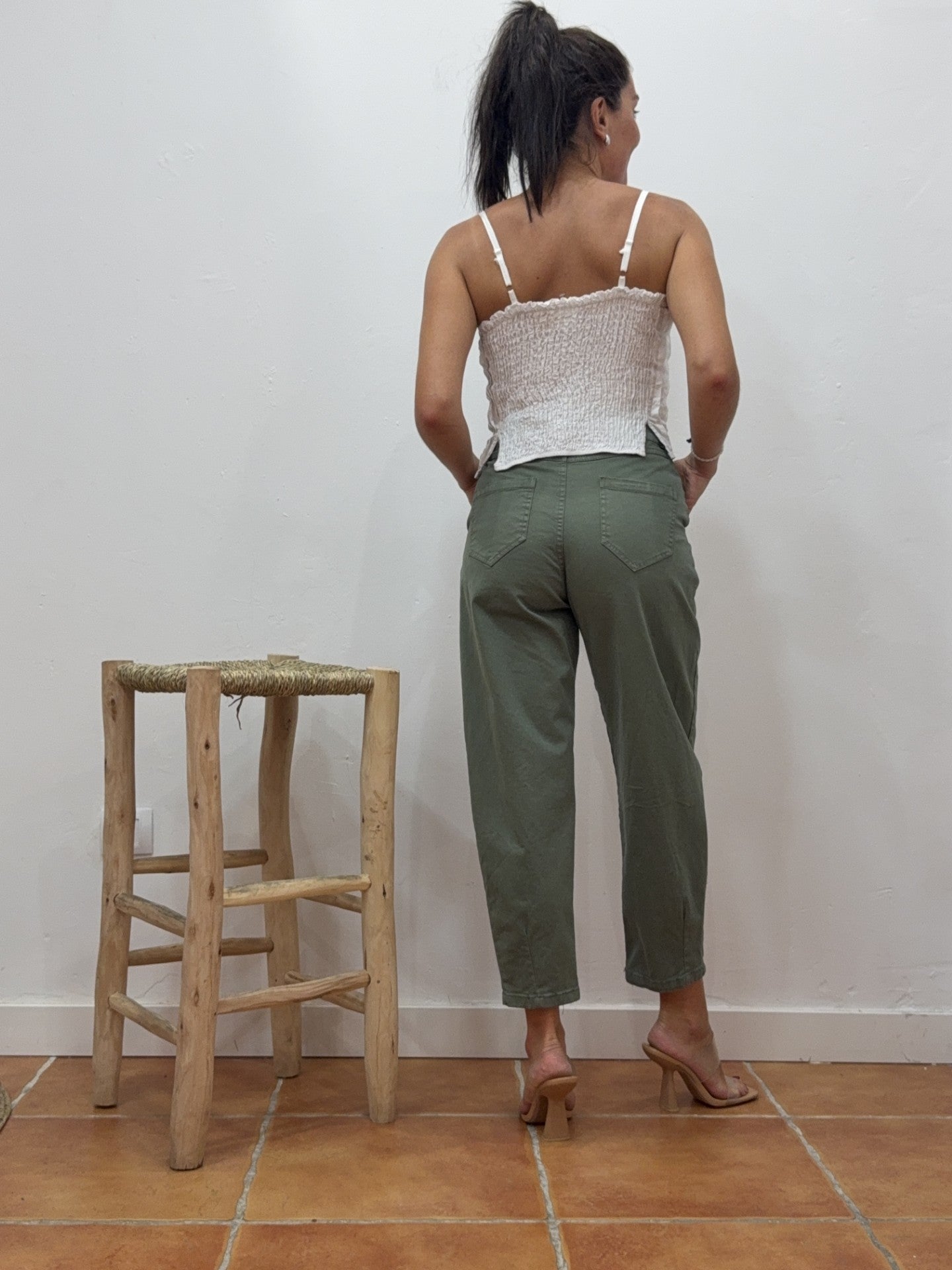 Pantalón chino Verde