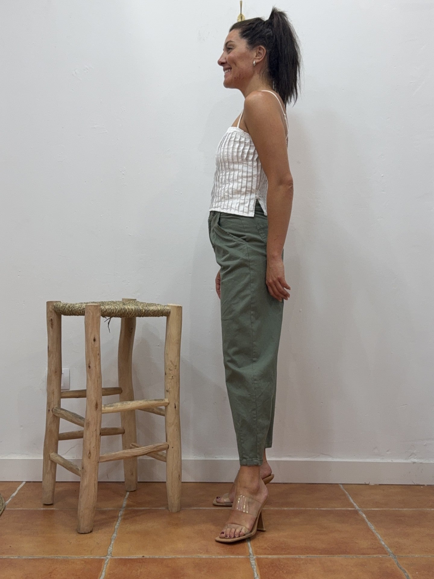 Pantalón chino Verde