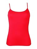 Miss Rouge: Top, camiseta de tirantes, viscosa rojo Talla única