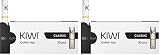 Juego combinado de piezas de repuesto KIWI, Tips de algodón para cigarrillo electrónico KIWI, 2 paquetes de 20 (White Classic)