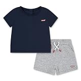 Levi's Set Bebe Camiseta Y Pantalón Corto, Niños, 18 Meses