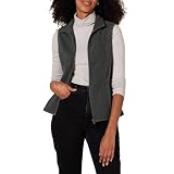 Amazon Essentials Chaleco de Forro Polar Suave sin Mangas de Corte Clásico (Disponible en Tallas Grandes) Mujer, Carbón Mezcla, L
