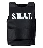 FIESTAS GUIRCA | Chaleco SWAT para Adulto Hombre - Accesorio de Disfraz de Policía y Fuerzas Especiales - Ideal para Fiestas de Disfraces, Halloween y Carnaval - Negro