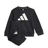 adidas Unisex bebé Big Logo Essentials Jogger Track Suit, Black/White, 18-24 Months