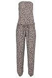 Malito Mono largo de una pieza para mujer, con cuello carmen, traje de pantalón, liso, estampado Leo 4538 (XS-L), 36-42