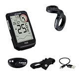 SIGMA ROX 4.0 Endurance Black HR Set|GPS Incl.pulsómetro y OVERCLAMP Butler | 41 h de autonomía | compatible con e-bike | 30 funciones como medición de altitud y velocidad