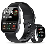 Reloj Inteligente Mujer Hombre con Llamadas Bluetooth, 1.95' HD Smartwatch | 110+ Modos Deportivos, IP68 Smart Watch con Podómetro/Pulsómetro/Monitor de Sueño, Reloj Deportivo para Android iOS, Negro