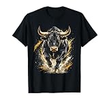 Obra de Arte Animal de Black Bull Camiseta