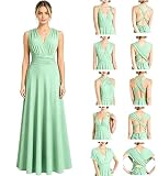 Neteson Mujer Vestido de Noche Largos Elegante Vestido Invitada Boda Fiesta | Multiposicion Vestidos Dama de Honor Graduación Ceremonia Cóctel