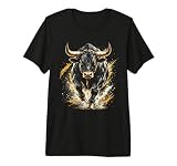 Obra de Arte Animal de Black Bull Camiseta Premium