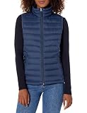 Amazon Essentials Chaleco Plumífero Plegable y Ligero, Resistente a la Lluvia Mujer, Azul Marino, S