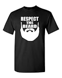 Grossbull Respect The Beard Adult T-Shirt Tee Large