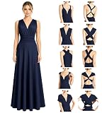 Neteson Mujer Vestido de Noche Largos Elegante Vestido Invitada Boda Fiesta | Multiposicion Vestidos Dama de Honor Graduación Ceremonia Cóctel
