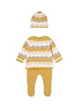 Mayoral NEWBORN | Conjunto 3 piezas tricot recien nacida | 0-18MESES (65MANZANILLA, 1-2MESES/60CM)