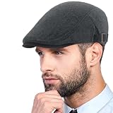Yutdeng Boinas Hombre Invierno Gorras de Planas Ajustable Boina Vintage Sombreros Newsboy Cabbie Gatsby Gorra Plana Hombre Sombrero Irlandesa Casual Caballero Gorra Vendedor Twill Flat Cap Beret Hat