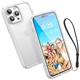 Catalyst Influence Case for iPhone 14, Compatible con MagSafe, Fingerprint Resistente, Anti Yellow, Durable, Drop Proof, Easy to Clean, Easy to Install, Easy to Hold, Lanyard Included - Clear