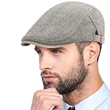 Yutdeng Boinas Hombre Invierno Gorras de Planas Ajustable Boina Vintage Sombreros Newsboy Cabbie Gatsby Gorra Plana Hombre Sombrero Irlandesa Casual Caballero Gorra Vendedor Twill Flat Cap Beret Hat