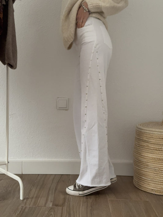 Vaquero Blanco Tachuelas