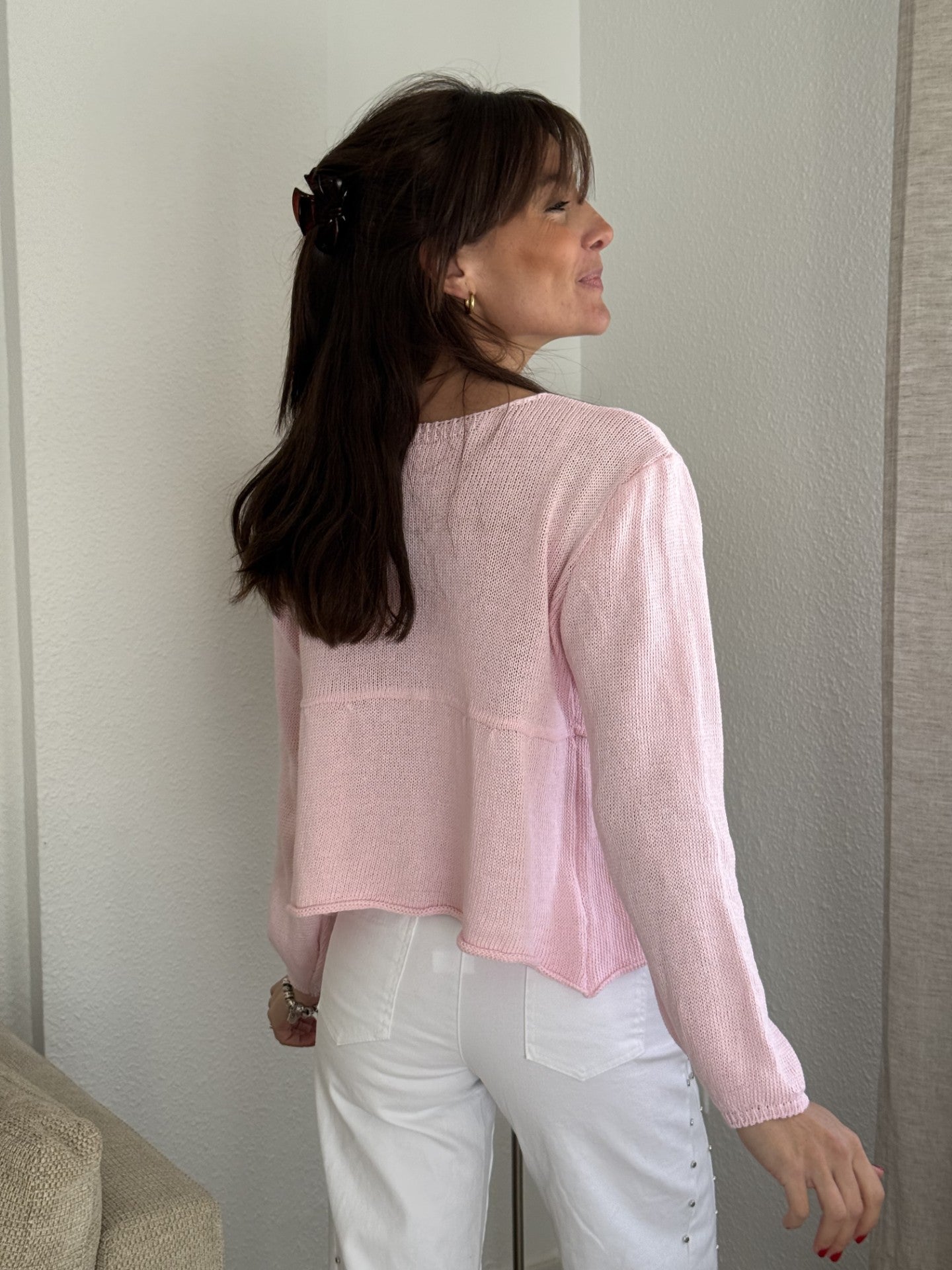 Chaqueta lazada multiposición Rosa