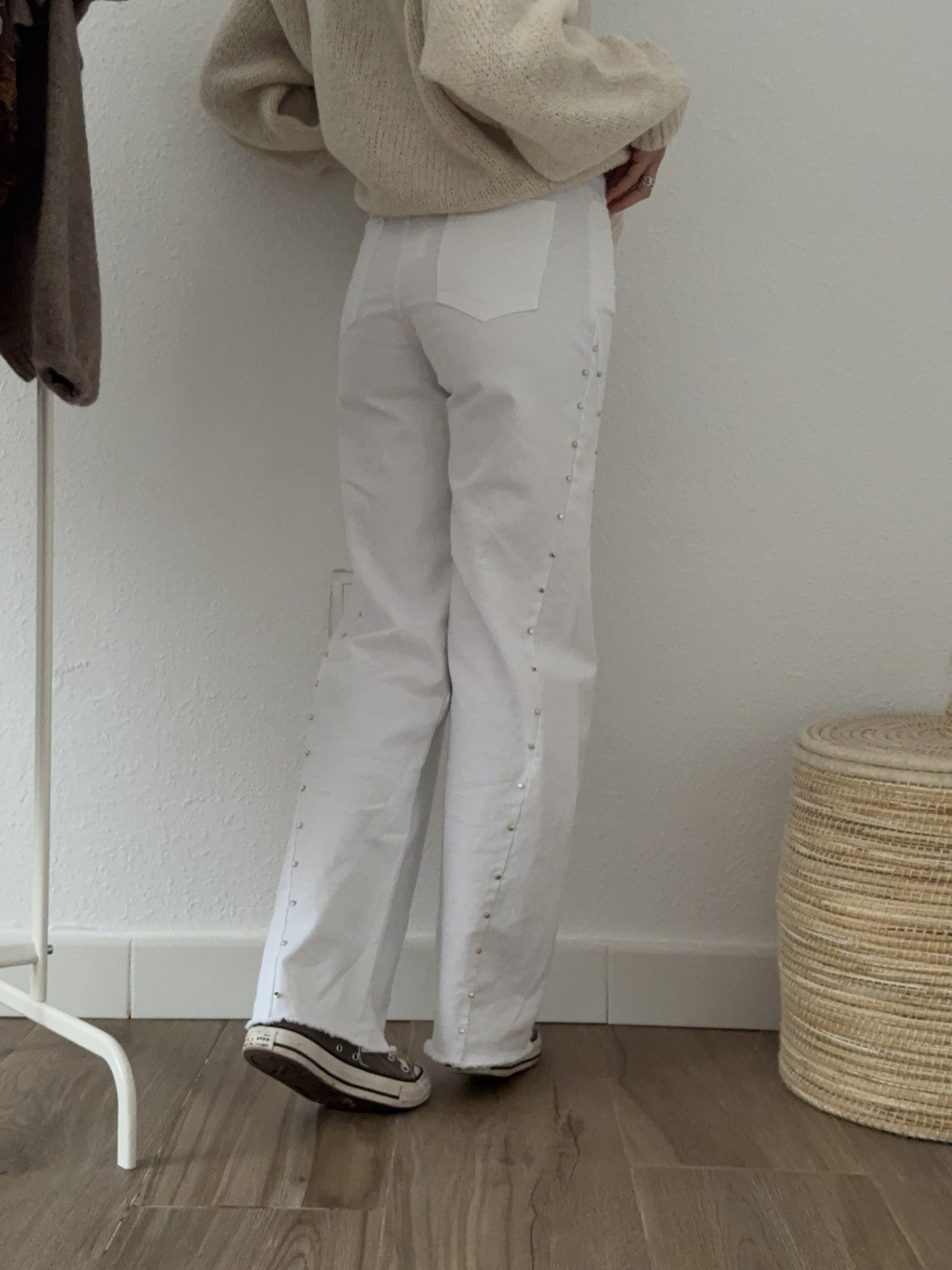 Vaquero Blanco Tachuelas