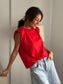 Camiseta Hombreras Roja