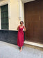 Vestido Midi Burdeos