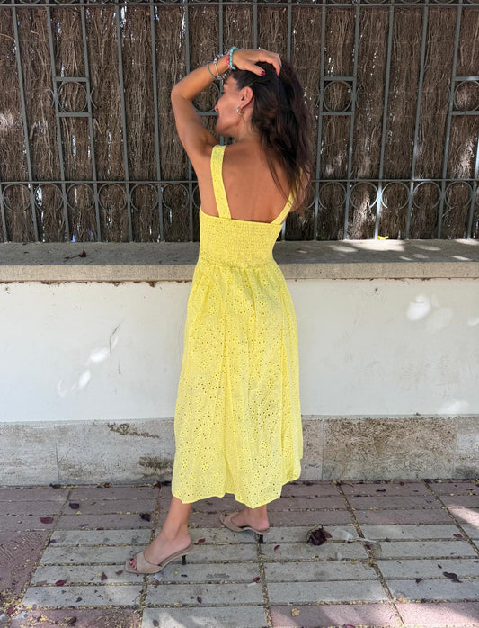Vestido Midi Amarillo