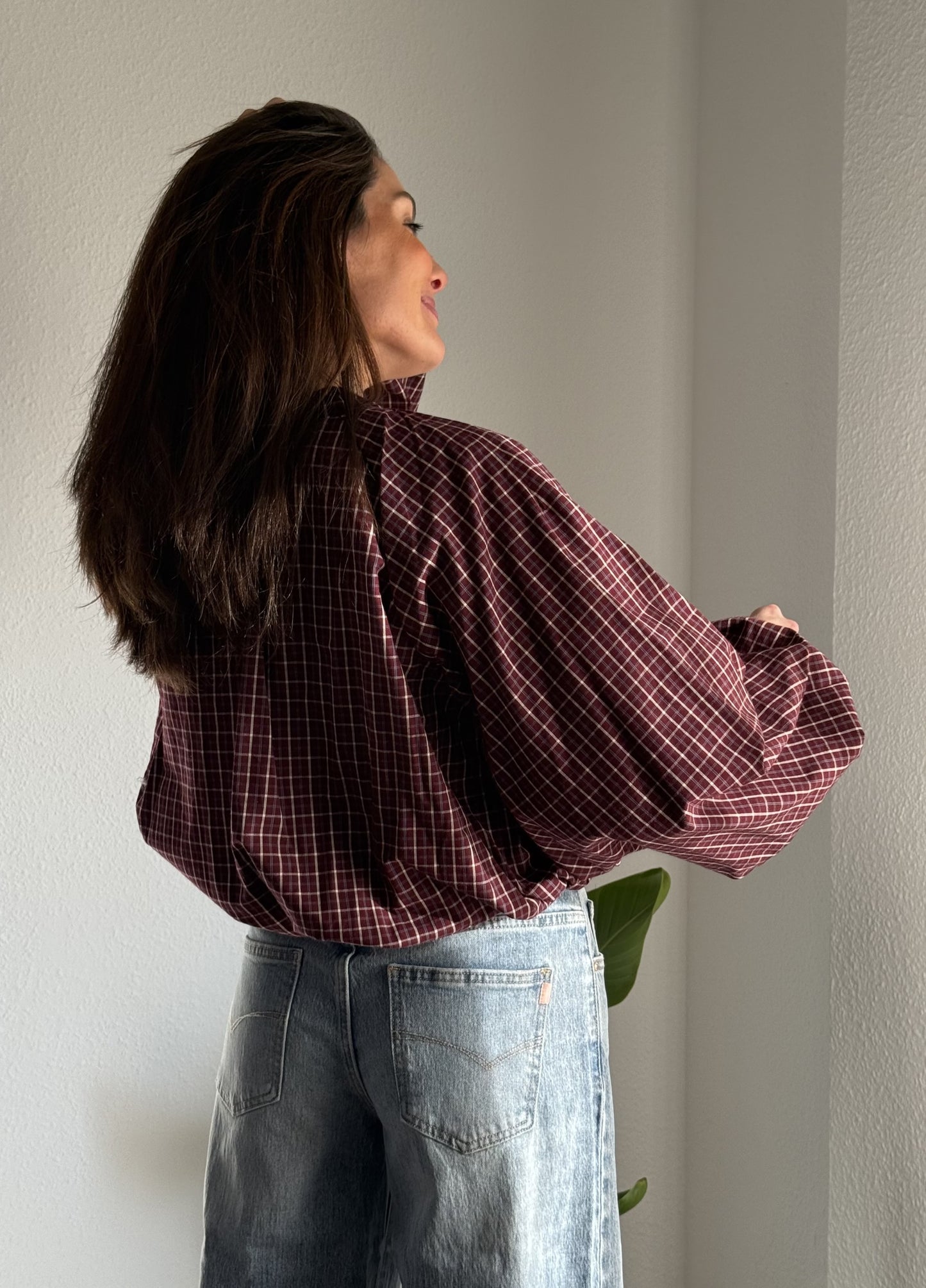 Camisa Bombacha Burdeos