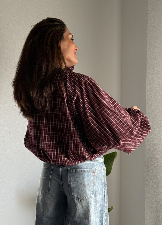 Camisa Bombacha Burdeos
