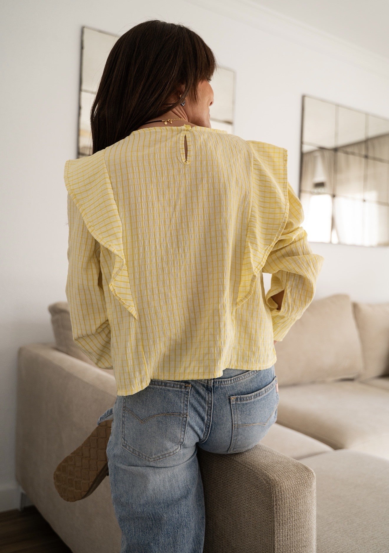 Camisa Vichy Amarilla