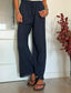 Pantalón de lino Marino
