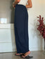 Pantalón de lino Marino