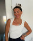 Top zara blanco