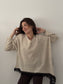 Jersey Escote a pico Beige